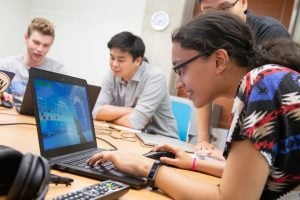 Johns Hopkins computer science students developing games